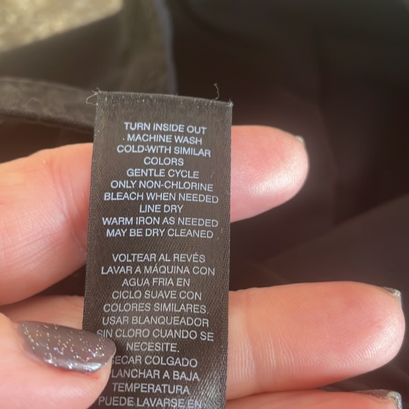 White House Black Market lined black skirt sz 12 - Picture 7 of 8